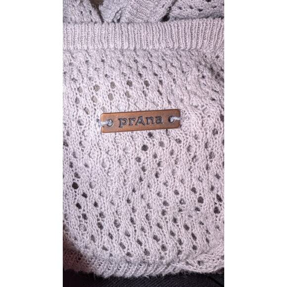 Women's Prana Devi Open Knit Racer Back Tank Top Gray Size XL - Picture 4 of 5